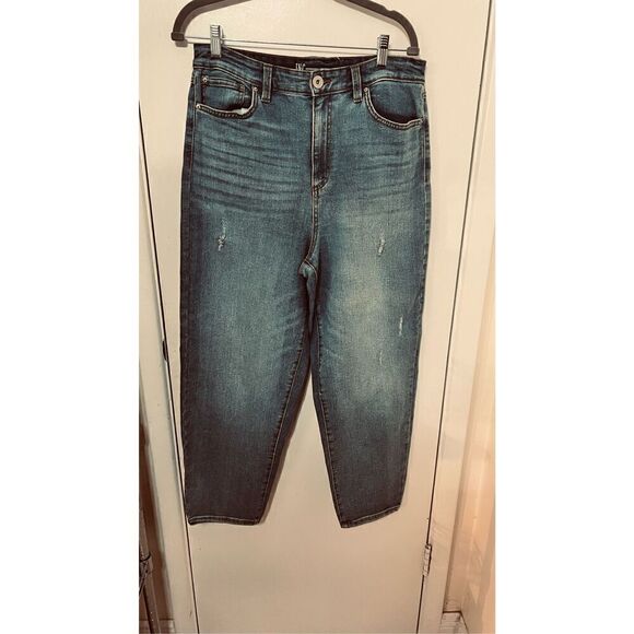 INC International Concept Wide Leg Blue Jeans Size 8/29 New - Picture 2 of 12